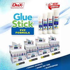 Glue stick 8 gms - Wholesale 3 boxes of Dux glue stick. 24 Pcs per box