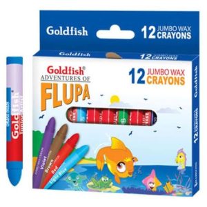 Wholesale Jumbo Crayons - Goldfish Flupa - 12 boxes