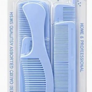 Wholesale kids comb 6 pcs set - 6 packets - Baby blue (China)